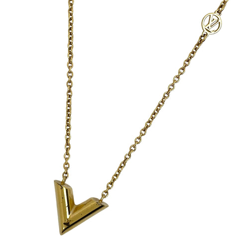 ルイ・ヴィトン エセンシャル V ネックレス ロゴ ネックレス GP