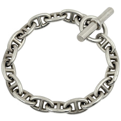 エルメス シェーヌダンクル MM 17コマ ブレスレット シルバー925 シルバー レディース ブランドアクセサリー 【中古】bracc