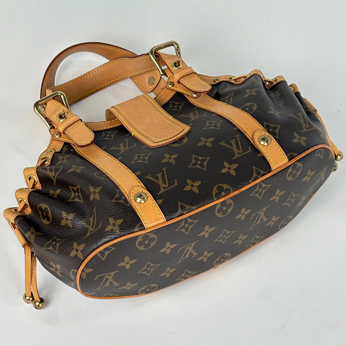 ルイ・ヴィトン テダ PM 手提げ ハンドバッグ モノグラム ブラウン
