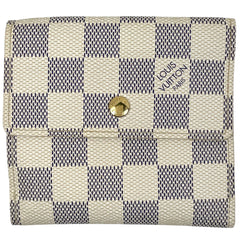 ルイ・ヴィトン ポルトフォイユ エリーズ 札入れ 小銭入れ 二つ折り財布 ダミエアズール ホワイト N61733 レディース ブランドバッグ・小物 【中古】brbag