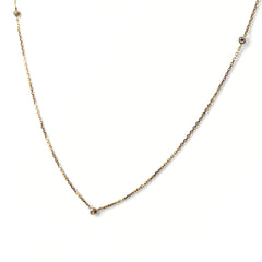 メレダイヤ デザインネックレス YG イエローゴールド ネックレス K18 ダイヤモンド レディース ノンブランドジュエリー 【中古】nbjwl