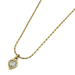 クリスチャンディオール ロゴ ラインストーン ネックレス GP レディース ブランドアクセサリー 【中古】bracc