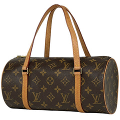 ルイ・ヴィトン パピヨン 26 バレルバッグ 筒型 旧型 ハンドバッグ モノグラム ブラウン M51386 レディース ブランドバッグ・小物 【中古】brbag