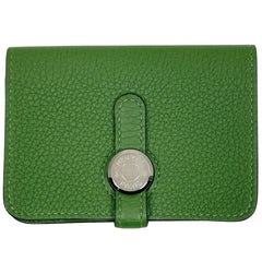 エルメス ドゴン カードケース カード入れ 定期入れ 名刺入れ カードケース トリヨンクレマンス ヴェールユッカ(グリーン) レディース ブランドバッグ・小物 【中古】brbag