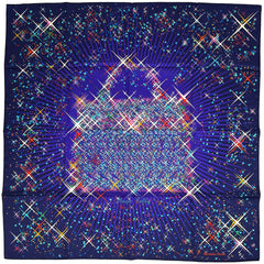 エルメス カレ90 スカーフ Magic Kelly マジックケリー スカーフ シルク パープル レディース ブランドバッグ・小物 【中古】brbag