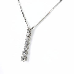メレダイヤ デザインネックレス ネックレス Pt900 Pt850 ダイヤモンド レディース ノンブランドジュエリー 【中古】nbjwl