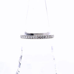 ティファニー ソレスト ハーフ ダイヤ リング リング 15号 Pt950 ダイヤモンド レディース ブランドジュエリー 【中古】brjwl