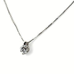 ダイヤモンド デザインネックレス プラチナ ペンダント ネックレス Pt850 ダイヤモンド レディース ノンブランドジュエリー 【中古】nbjwl