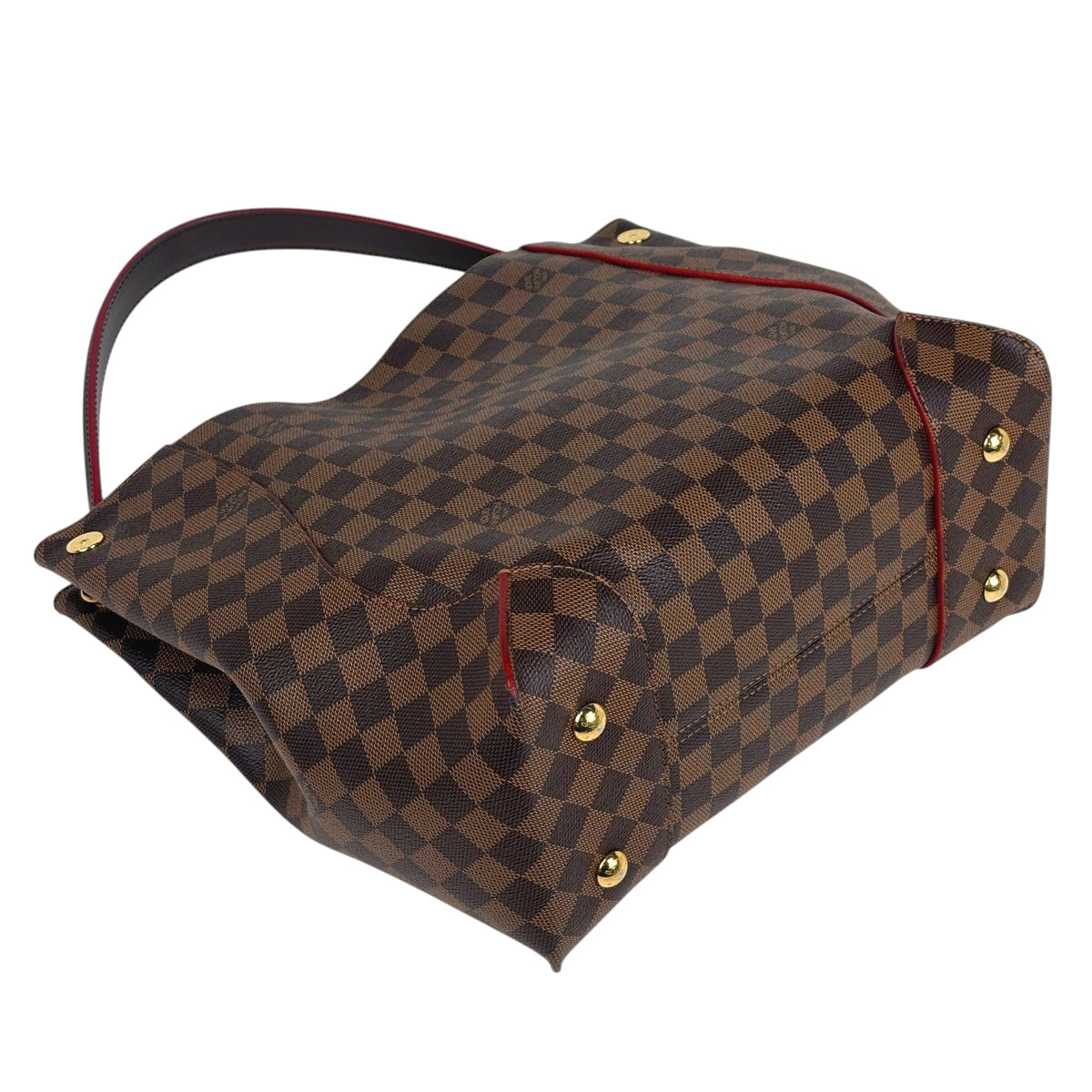 LOUIS VUITTON ルイ ヴィトン ダミエ カイサ ホーボー ショルダーバッグ ワンショルダー セミショルダー 肩掛け スリーズ 赤 レッド N41555 ルイ・ヴィトン カイサ ホーボー 肩掛け ショルダーバッグ ダミエ