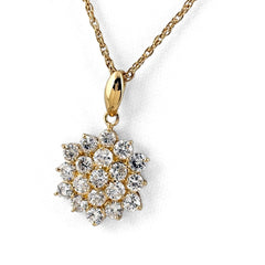 メレダイヤ デザインネックレス ネックレス K18 ダイヤモンド レディース ノンブランドジュエリー 【中古】nbjwl