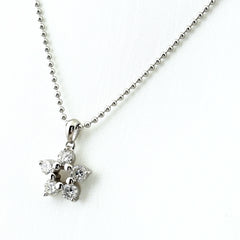 メレダイヤ デザインネックレス プラチナ ペンダント ネックレス Pt900 Pt850 ダイヤモンド レディース ノンブランドジュエリー 【中古】nbjwl