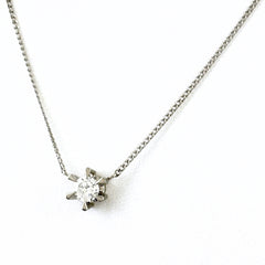 ダイヤモンド デザインネックレス ネックレス Pt850 ダイヤモンド レディース ノンブランドジュエリー 【中古】nbjwl