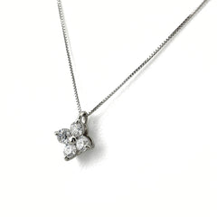 メレダイヤ デザインネックレス ネックレス Pt900 Pt850 ダイヤモンド レディース ノンブランドジュエリー 【中古】nbjwl