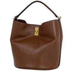 セリーヌ ティーン バケットバッグ 2WAY ショルダーバッグ バケツ型 ハンドバッグ レザー ブラウン レディース ブランドバッグ・小物 【中古】brbag