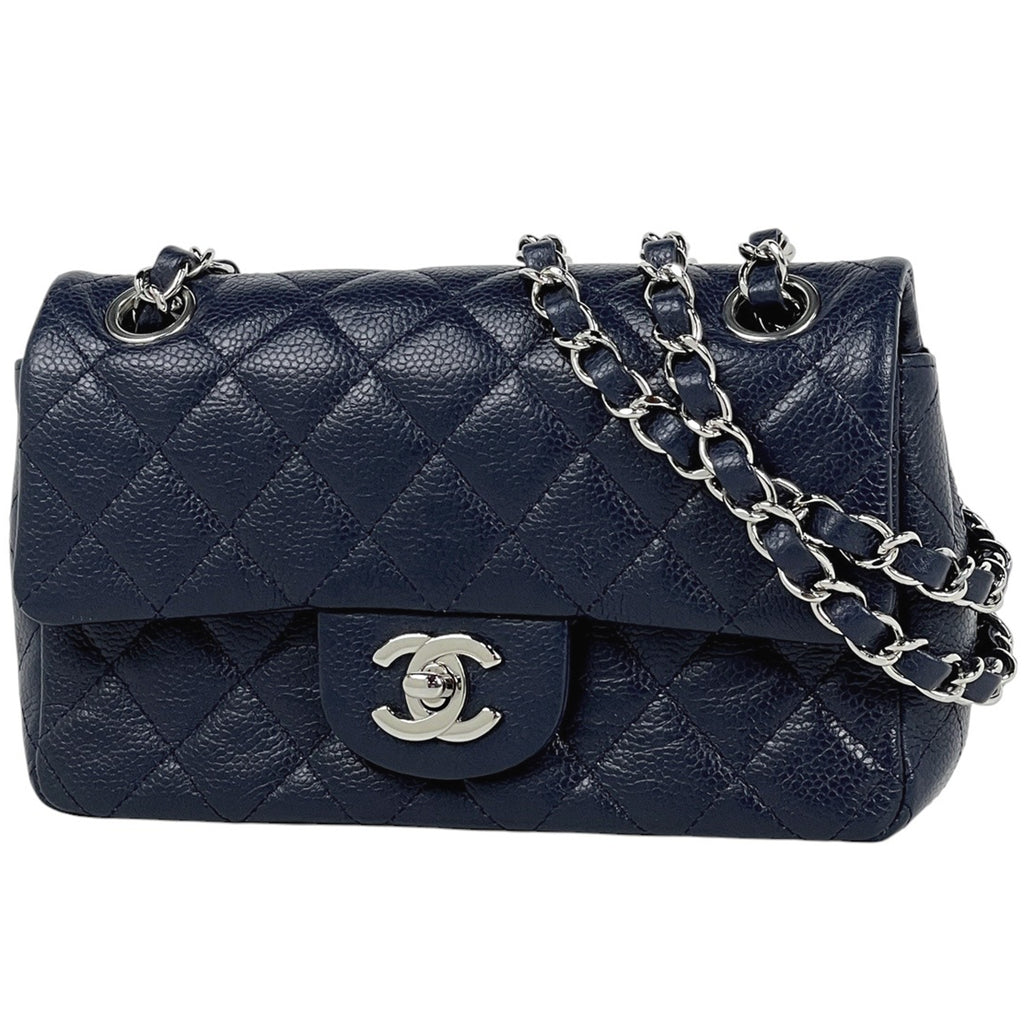 CHANEL マトラッセ チェーンショルダー ココマーク ブラック コットン 