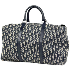 クリスチャンディオール トロッター柄 ハンドバッグ ミニボストン ハンドバッグ キャンバス ネイビー レディース ブランドバッグ・小物 【中古】brbag