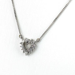 メレダイヤ デザインネックレス ネックレス Pt850 ダイヤモンド レディース ノンブランドジュエリー 【中古】nbjwl