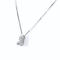 メレダイヤ デザインネックレス ネックレス Pt900 Pt850 ダイヤモンド レディース ノンブランドジュエリー 【中古】nbjwl