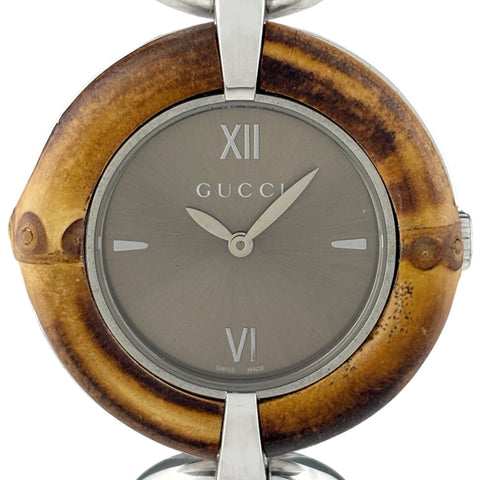 グッチ バンブー 132.4 腕時計 SS バンブー クォーツ ユニセックス