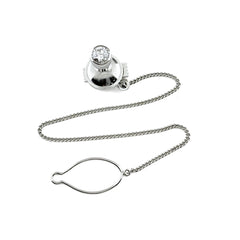 ダイヤモンド タイタック タイピン Pt900 ダイヤモンド メンズ ノンブランドジュエリー 【中古】nbjwl