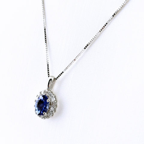 K18 WG タンザナイト ネックレス ブレスレット タンザナイト デザインネックレス ネックレス K18 WG タンザナイト