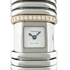 カルティエ デクラレーション ダイヤモンド WT000830 腕時計 WG PG SS クォーツ シルバー レディース 時計 【中古】wtcbb