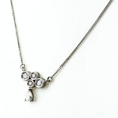 メレダイヤ デザインネックレス プラチナ ペンダント ネックレス Pt850 ダイヤモンド レディース ノンブランドジュエリー 【中古】nbjwl