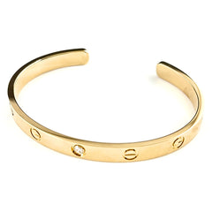 カルティエ YG バングル ラブオープン ダイヤモンド レディース ブランドジュエリー 中古 brjwl