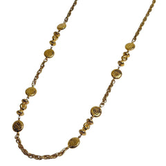 シャネル ロゴ ネックレス ロング ネックレス GP ゴールド レディース ブランドアクセサリー 【中古】bracc