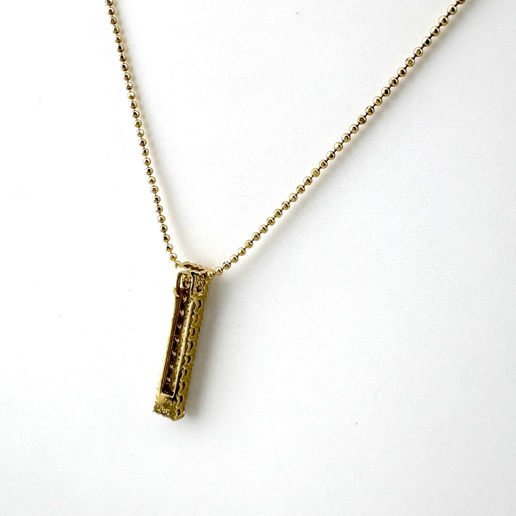 フラワーモチーフ デザインネックレス YG イエローゴールド ペンダント