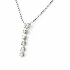 メレダイヤ デザインネックレス ネックレス Pt850 ダイヤモンド レディース ノンブランドジュエリー 【中古】nbjwl