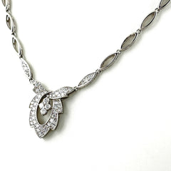 ポーラ メレダイヤ デザインネックレス プラチナ ペンダント ネックレス Pt900 ダイヤモンド レディース ブランドジュエリー 【中古】brjwl