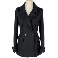 シャネル ココマークボタン コート 01A ジャケット アウター その他コート カシミヤ ブラック レディース ブランドアパレル 【中古】brapp