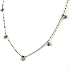 メレダイヤ デザインネックレス ネックレス Pt900 Pt850 ダイヤモンド レディース ノンブランドジュエリー 【中古】nbjwl