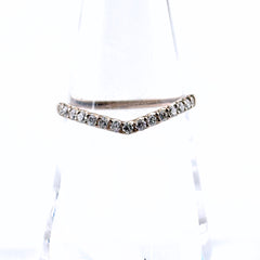 メレダイヤ デザインリング リング 14号 K18 ダイヤモンド レディース ノンブランドジュエリー 【中古】nbjwl