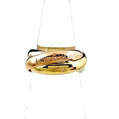 カルティエ トリニティ リング YG イエローゴールド 指輪 スリーカラー リング 9号 750 レディース ブランドジュエリー 【中古】brjwl