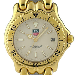 タグホイヤー プロフェッショナル セルシリーズ S94.006 腕時計 SS GP クォーツ メンズ 時計 【中古】wtcbb