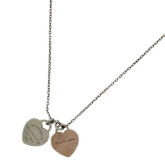 ティファニー リターントゥティファニー ダブルハート ネックレス シルバー925 レディース ブランドアクセサリー 【中古】bracc