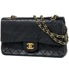 シャネル マトラッセ Wフラップ チェーン ショルダーバッグ ココマーク ショルダーバッグ レザー ブラック A01112 レディース ブランドバッグ・小物 【中古】brbag