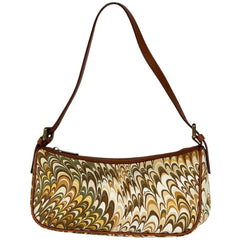 セリーヌ ロゴ ハンドバッグ アクセサリーポーチ ハンドバッグ キャンバス ブラウン レディース ブランドバッグ・小物 【中古】brbag