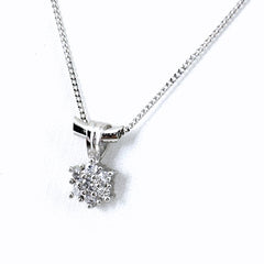 メレダイヤ デザインネックレス ネックレス Pt900 Pt850 ダイヤモンド レディース ノンブランドジュエリー 【中古】nbjwl