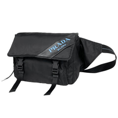 プラダ ロゴ ボディバッグ ウエストバッグ ボディバッグ ナイロン ブラック 1BL015 レディース ブランドバッグ・小物 【中古】brbag