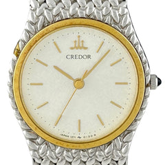 セイコー クレドール 1271-0060 腕時計 SS YG クォーツ シルバー レディース 時計 【中古】wtcbb