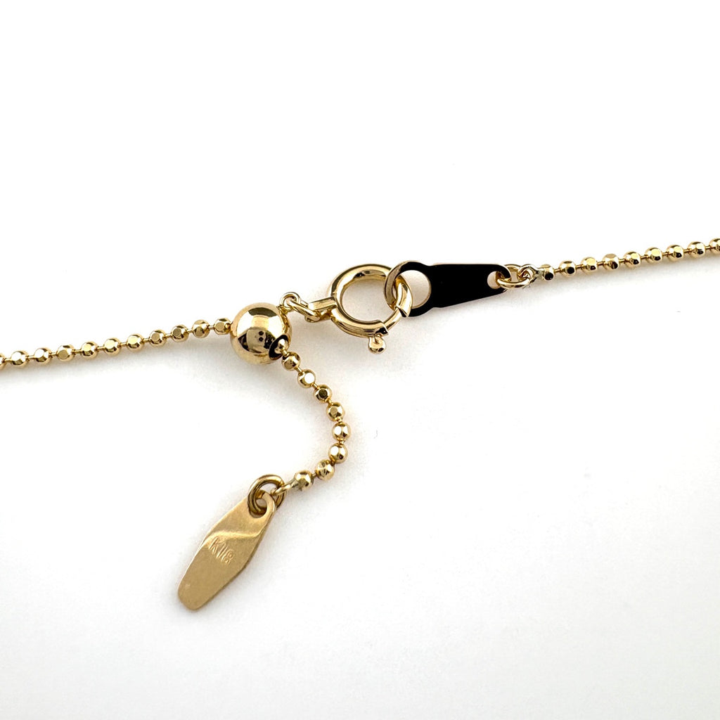 ハートモチーフ デザインネックレス YG イエローゴールド ペンダント