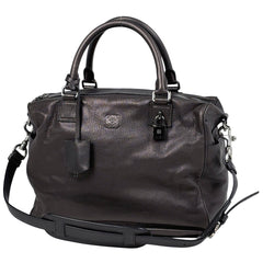 ロエベ アメ ハンドバッグ アナグラム 2WAY ショルダーバッグ ハンドバッグ レザー メタリックブラウン レディース ブランドバッグ・小物 【中古】brbag