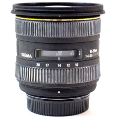 シグマ SIGMA 10-20mm F4-5.6 EX DC HSM (ニコンF用) 一眼カメラ用レンズ（オートフォーカス） カメラ 【中古】cambb