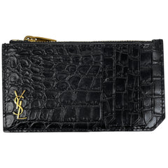 サンローラン ロゴ カードケース タイニー モノグラム コインケース カードケース レザー ブラック 629899 メンズ ブランドバッグ・小物 【中古】brbag