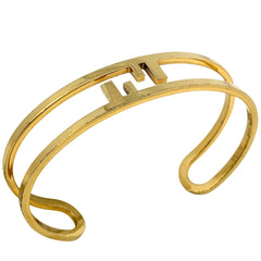 フェンディ オーロック バングル FFロゴ バングル GP ゴールド レディース ブランドアクセサリー 【中古】bracc