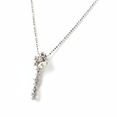 タサキ メレダイヤ デザインネックレス ネックレス K18 WG 750 レディース ブランドジュエリー 【中古】brjwl