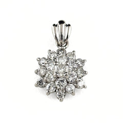 メレダイヤ デザインペンダントトップ ペンダントトップ Pt850 ダイヤモンド レディース ノンブランドジュエリー 【中古】nbjwl